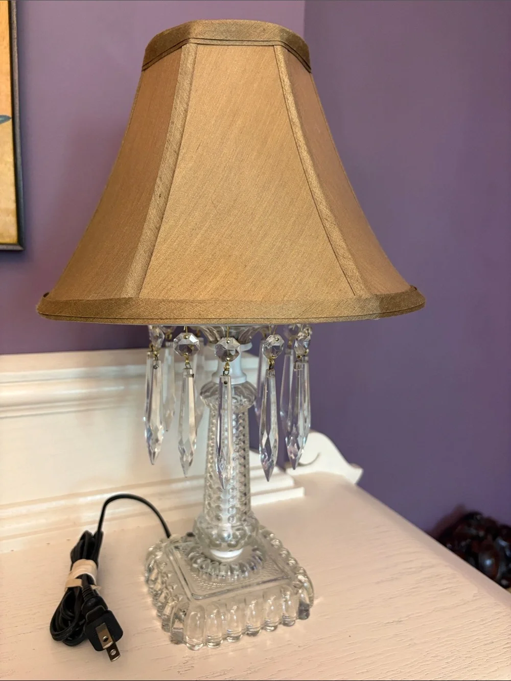 Vintage Glass Lamp